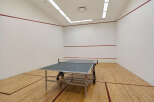 This property boasts a dedicated squash court, perfect for fitness enthusiasts and sports lovers.
