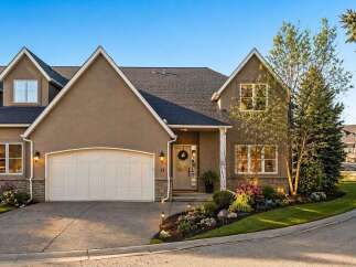This stunning property boasts a beautifully designed exterior with a welcoming facade.