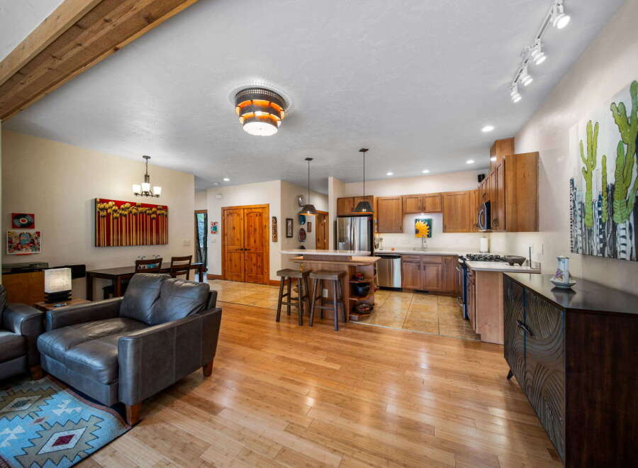 Step into this stunning home featuring a seamless blend of modern design and rustic charm.