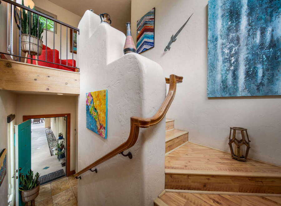 Step into this stunning home and be captivated by its unique architectural details.