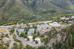 Discover a stunning property nestled in a picturesque mountain setting.