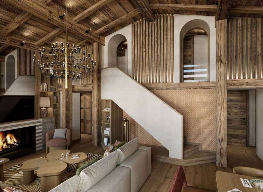 Experience luxury living in this stunning property, featuring a grand staircase and exquisite wooden accents throughout.