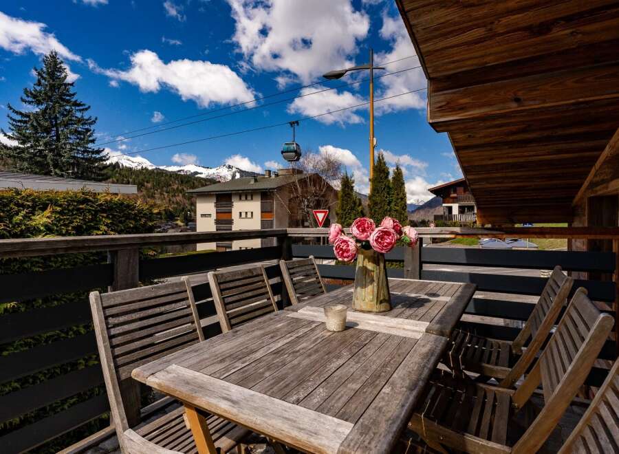 Enjoy breathtaking mountain views from this charming property.