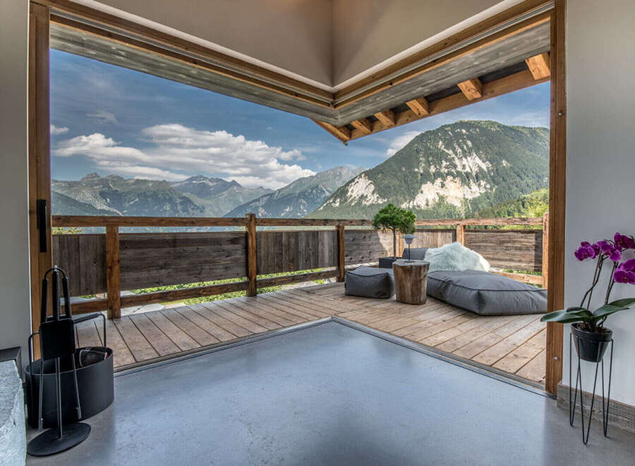 Experience breathtaking mountain views from this stunning property.
