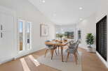 Step into modern elegance with this stunning dining room.