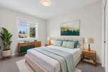 This stunning bedroom offers a serene retreat with its modern design and inviting ambiance.