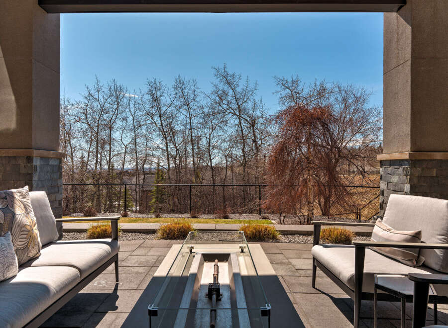 Enjoy the outdoors in style with this stunning patio space.
