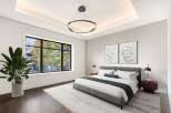 Step into luxury with this stunning bedroom featuring a modern design and elegant finishes.