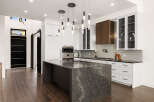 This stunning kitchen boasts modern design and high-end finishes.