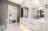 Step into luxury with this stunning bathroom design.