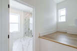 Step into a beautifully designed bathroom with a modern aesthetic.