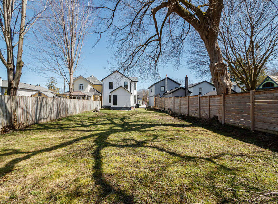Discover the potential of this expansive backyard, perfect for creating your dream outdoor oasis.