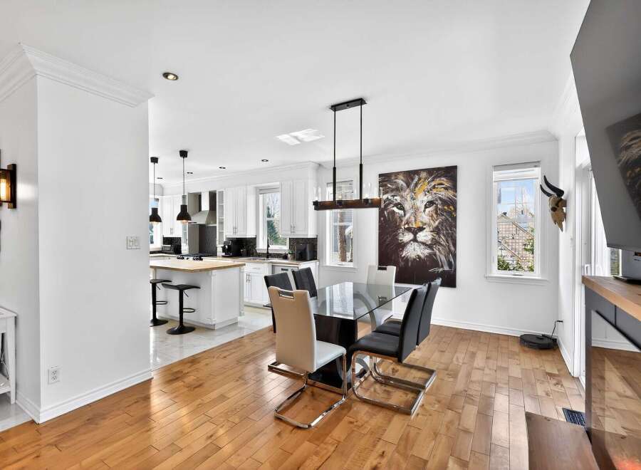 This stunning property boasts a modern open-concept design, perfect for entertaining.