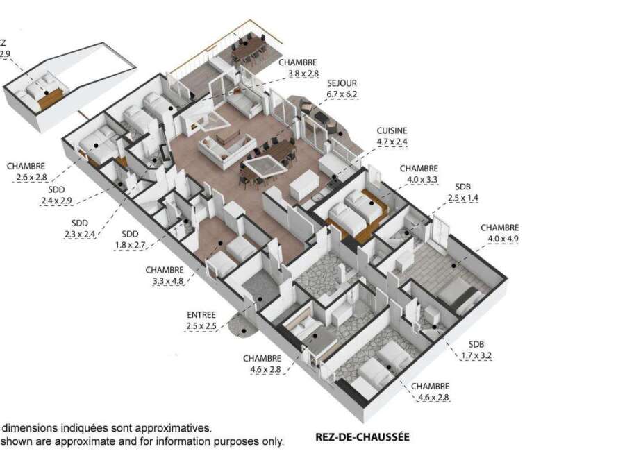 Discover this stunning property featuring a well-designed layout, including a cozy mezzanine and multiple bedrooms.