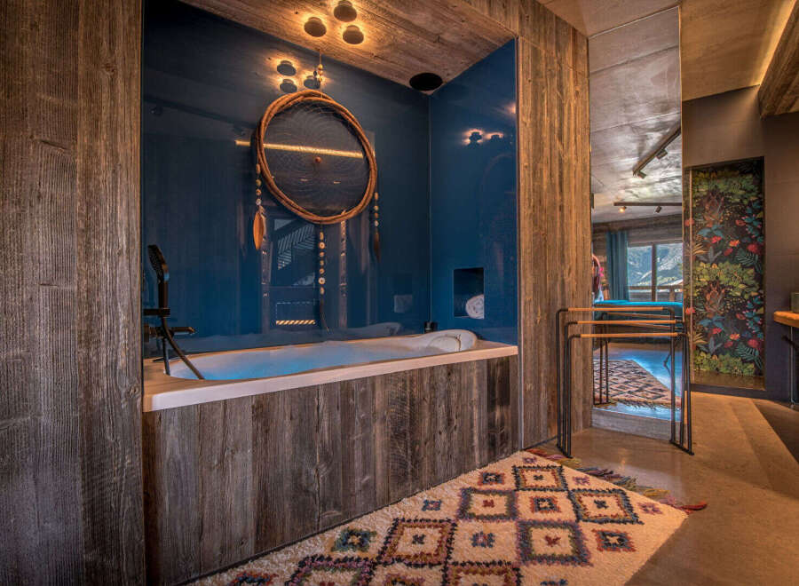 Indulge in luxury and tranquility in this stunning bathroom.