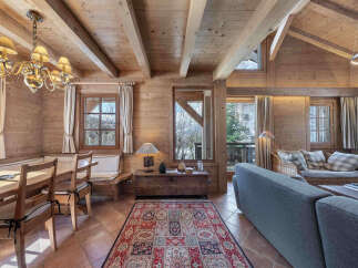 Step into a cozy chalet retreat with this stunning interior.