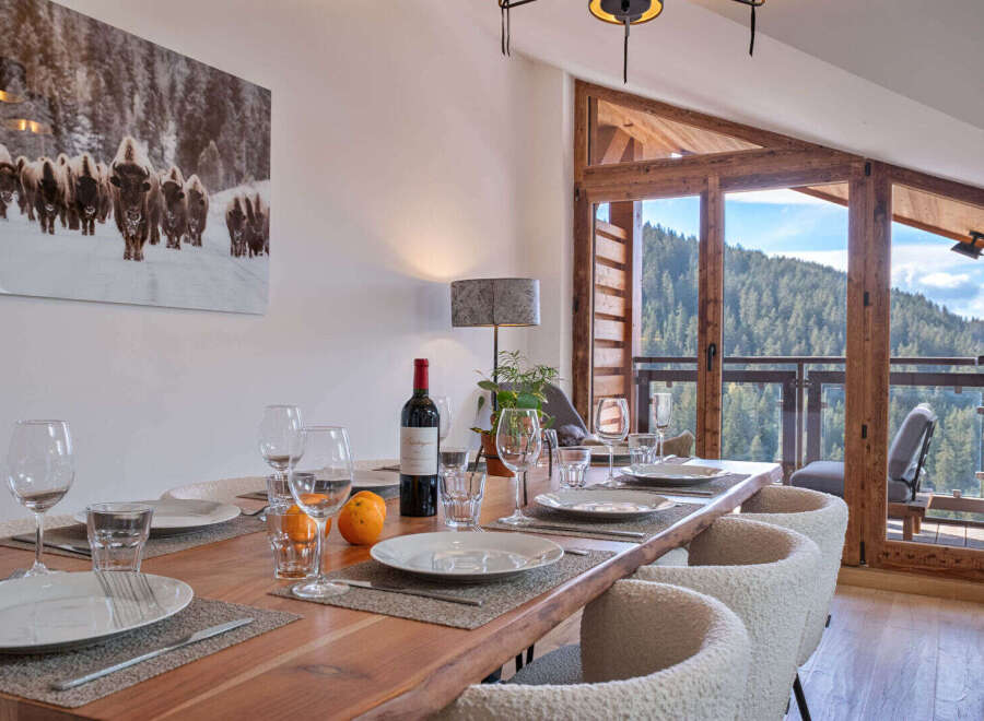 Experience elegant dining with a view in this mountain retreat.