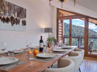 Experience elegant dining with a view in this mountain retreat.