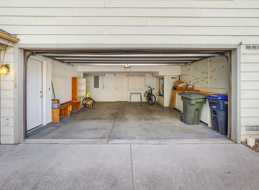 Step into this inviting garage, perfect for storage or parking.