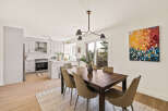 This stunning dining room is the perfect space for entertaining.