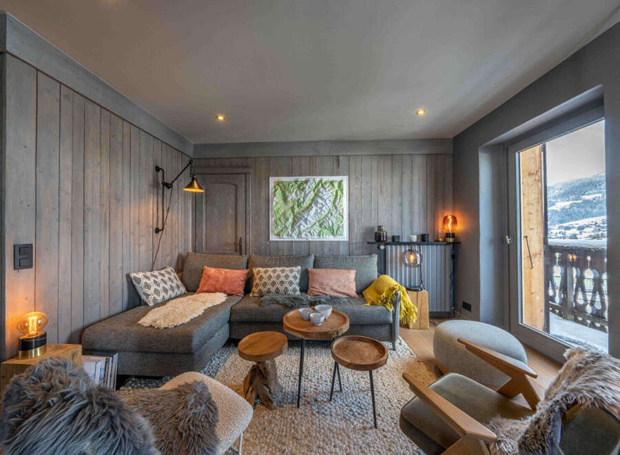 Experience the epitome of alpine luxury in this stunning living space.
