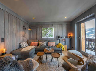 Experience the epitome of alpine luxury in this stunning living space.