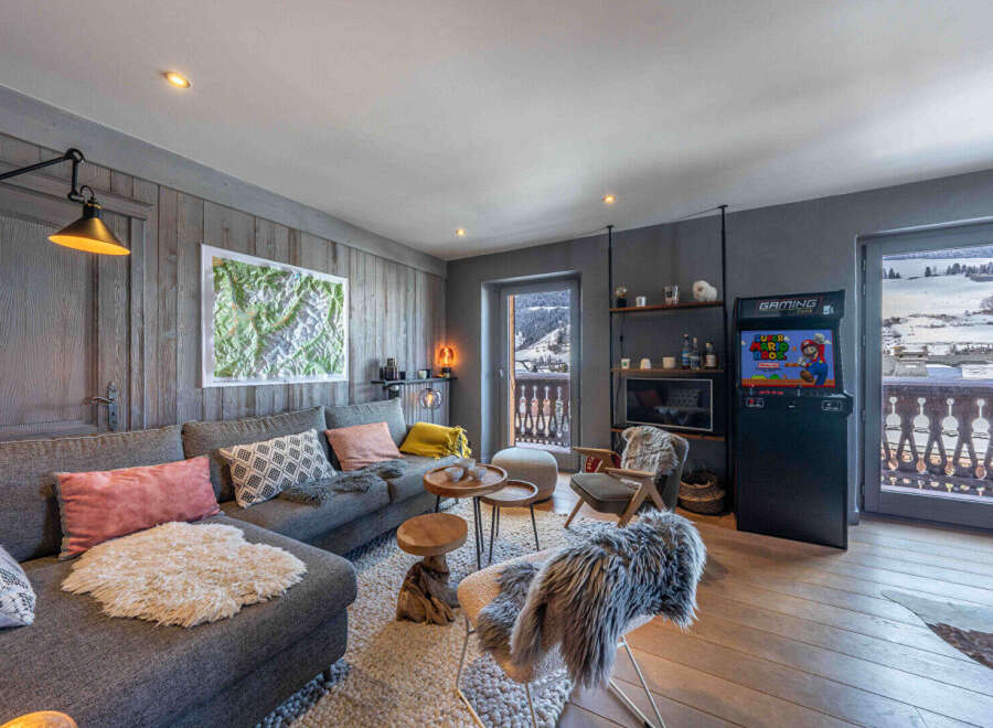Experience the ultimate mountain retreat in this stylish living space.