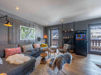 Experience the ultimate mountain retreat in this stylish living space.