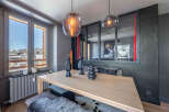 Experience the charm of this stunning property, featuring a beautifully designed dining area.