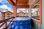 Enjoy stunning views from this beautiful balcony, perfect for relaxing and taking in the scenery.
