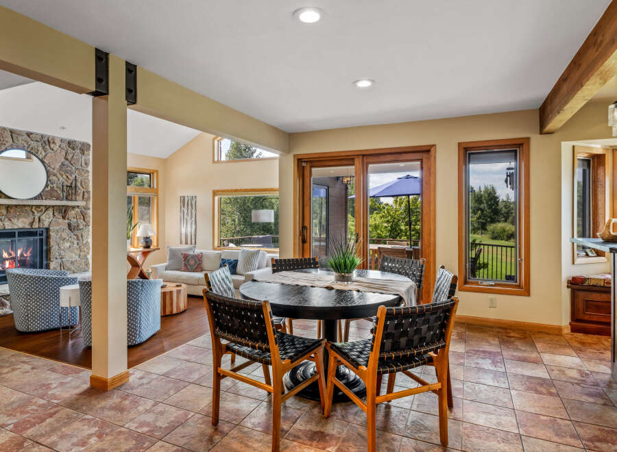 Step into luxury with this stunning property, featuring a beautifully designed dining area.