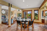 Step into luxury with this stunning property, featuring a beautifully designed dining area.
