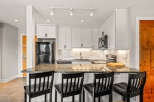 This stunning kitchen boasts modern design and functionality.