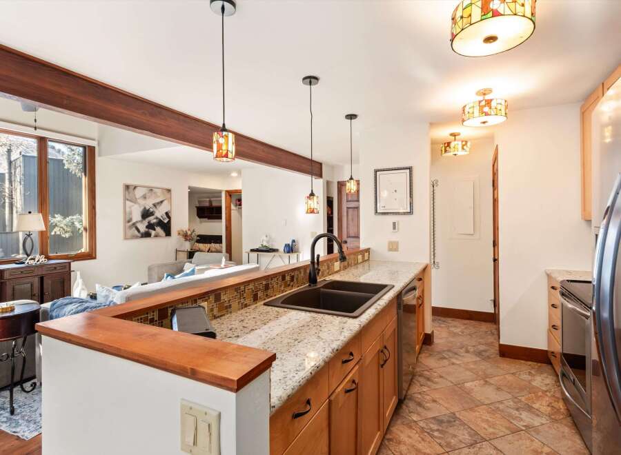 Step into this stunning kitchen, boasting a seamless blend of style and functionality.