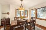 Step into this inviting dining room, perfect for hosting gatherings.