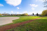 This stunning property boasts a sprawling green space, perfect for outdoor activities and relaxation.