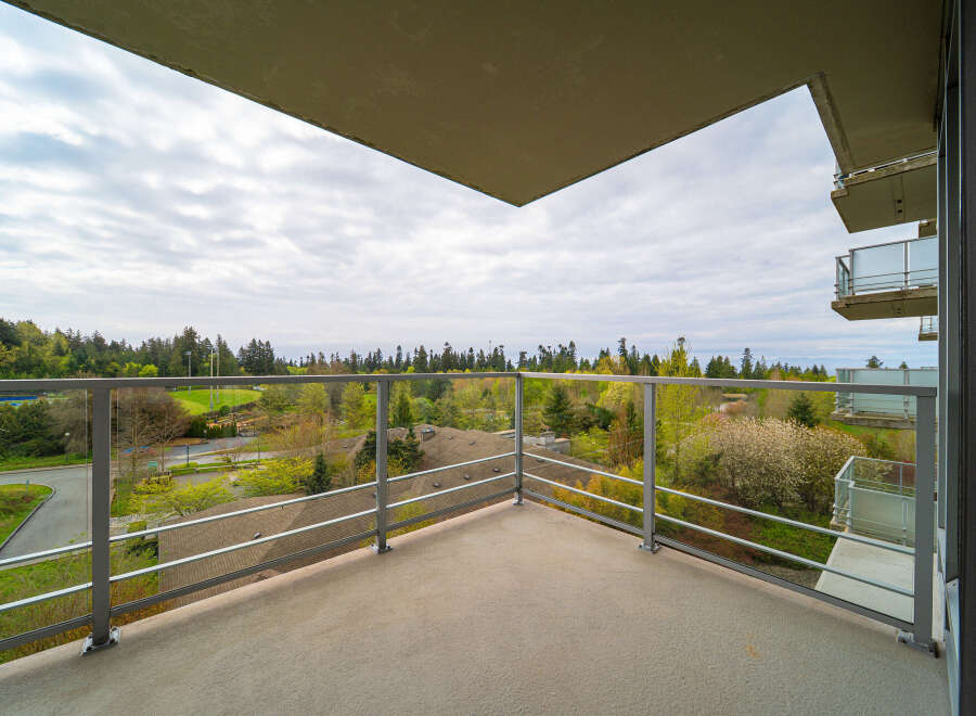 Enjoy breathtaking views from this stunning balcony.