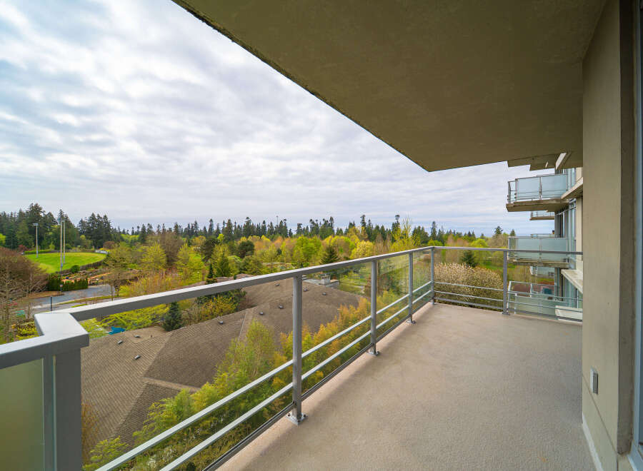 Enjoy breathtaking views from this stunning balcony.
