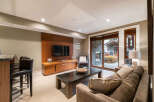 This stunning living room boasts a modern design with a cozy atmosphere, perfect for relaxation and entertainment.