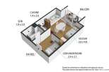 Discover this charming apartment featuring a well-designed layout.