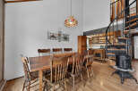Step into this charming home and discover a dining area that exudes warmth and character.