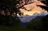 Breathtaking sunset views over the majestic mountains.