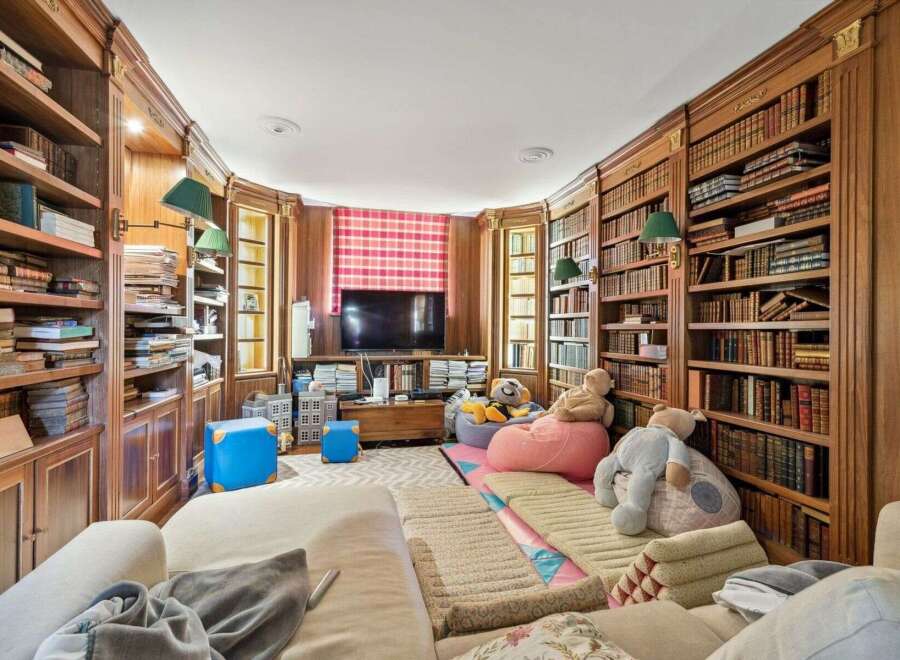 Step into a world of literary charm with this stunning library.