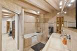 Step into luxury with this stunning bathroom featuring a walk-in shower and a modern design.