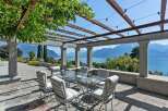 Enjoy breathtaking views from this stunning outdoor dining area.
