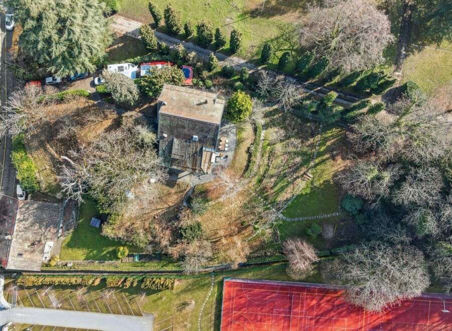 Discover this stunning property featuring a charming house nestled amidst lush greenery.