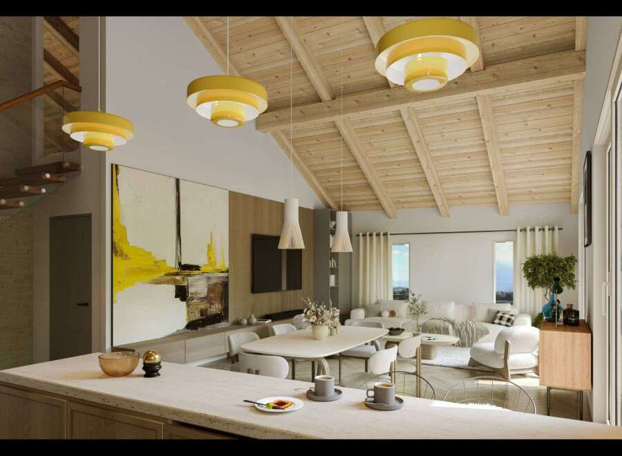 Experience luxury living in this stunning property, featuring a modern open-plan design.