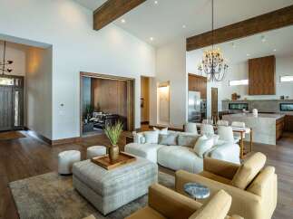 Step into luxury with this stunning property, showcasing a spacious open-concept design.