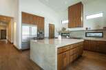 This stunning kitchen boasts a modern design with high-end finishes.