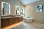 Step into luxury with this stunning bathroom design.